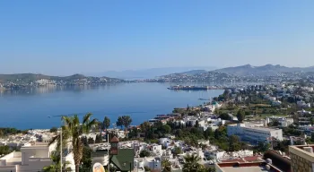 Panoramic sea and Yalikavak Bay view private villas
